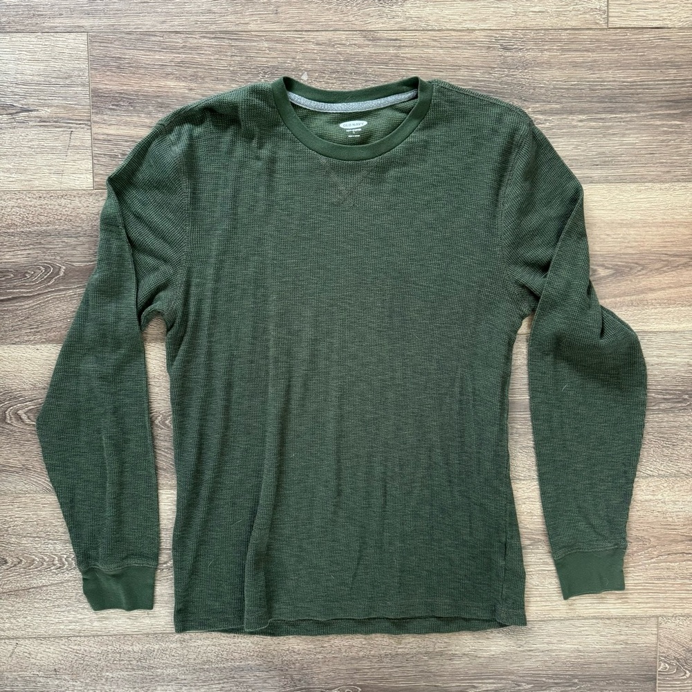 Old Navy Men's Long Sleeve Crew Neck Thermal Soft Washed Shirt